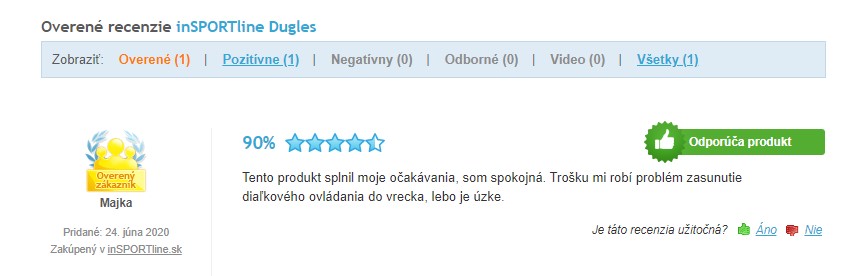 Recenzie a skúsenosti s masážnym kreslom inSPORTline Dugles